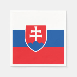 Patriottische papieren servetten met vlag van Slow