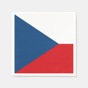 Patriottische papieren servetten met vlag van Tsje