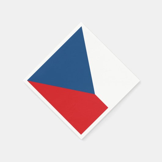 Patriottische papieren servetten met vlag van Tsje (Hoek)