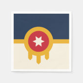 Patriottische papieren servetten met vlag van Tuls (Voorkant)