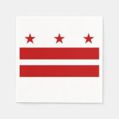 Patriottische papieren servetten met Washington DC (Voorkant)
