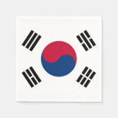 Patriottische papieren servetten met Zuid-Koreaans (Voorkant)