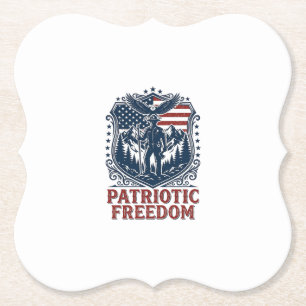 Patriottische Park Ranger Vector Graphic T-shirt_1 Kartonnen Onderzetters