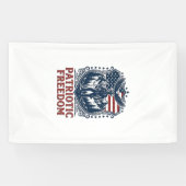 Patriottische Park Ranger Vector Graphic T-shirt_1 Spandoek (Horizontaal)