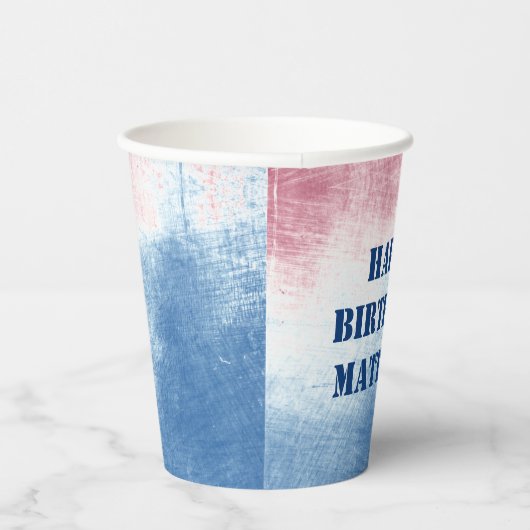 Patriottische partij op 4 juli gepersonaliseerde p papieren bekers (Rechts)