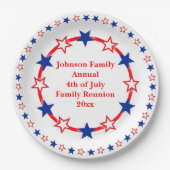  patriottische partij papieren bordje (Voorkant)