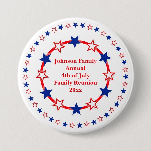 patriottische partij ronde button 7,6 cm (Voorkant)