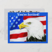 Patriottische Partij Uitnodiging - "American Pride (Voorkant / Achterkant)