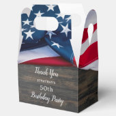 Patriottische partij van de Amerikaanse vlag Bedankdoosjes (Geopend)
