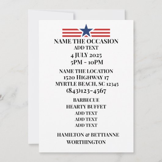 PATRIOTTISCHE PARTIJ VIP-toelating Kaart (Achterkant)