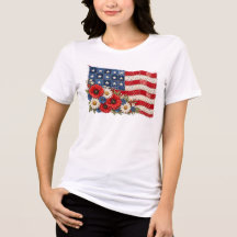 Patriottische patchwork Amerikaanse vlag met wilde