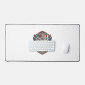 Patriottische Patchwork Kunstenaar Bureaumat (Keyboard & Muis)