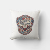 Patriottische Patchwork Kunstenaar Kussen (Voorkant)