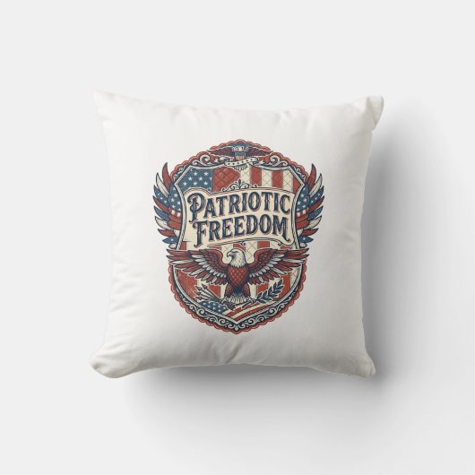 Patriottische Patchwork Kunstenaar Kussen (Voorkant)