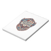 Patriottische Patchwork Kunstenaar Notitieblok (Linkerzijde)