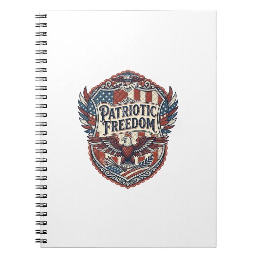 Patriottische Patchwork Kunstenaar Notitieboek (Voorkant)