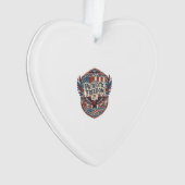 Patriottische Patchwork Kunstenaar Ornament (voorkant)