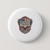 Patriottische Patchwork Kunstenaar Ronde Button 5,7 Cm (Voorkant)