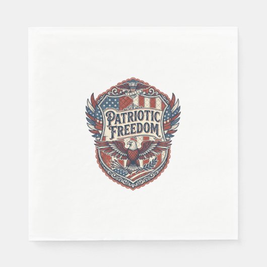 Patriottische Patchwork Kunstenaar Servet (Voorkant)
