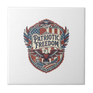 Patriottische Patchwork Kunstenaar Tegeltje