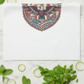 Patriottische Patchwork Kunstenaar Theedoek (Gevouwen)