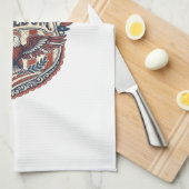 Patriottische Patchwork Kunstenaar Theedoek (Quarter Fold)