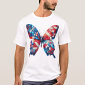 Patriottische patchworkkunst t-shirt (Voorkant)