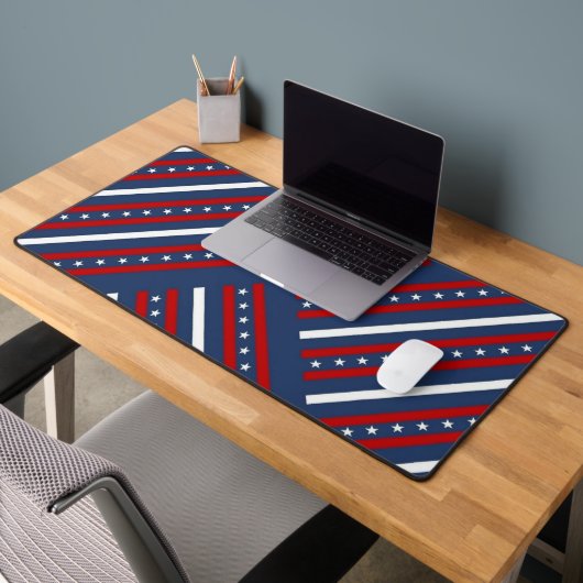 Patriottische patroonstrips bureaumat (Kantoor 2)