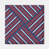 Patriottische patroonstrips magneet (Voorkant)