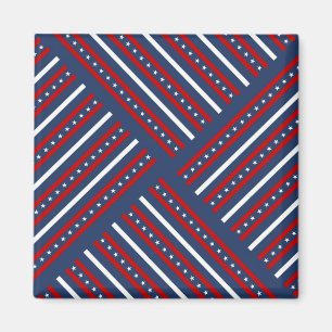 Patriottische patroonstrips magneet