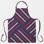 Patriottische patroonstrips schort (Voorkant)