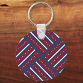 Patriottische patroonstrips sleutelhanger (Voorkant)