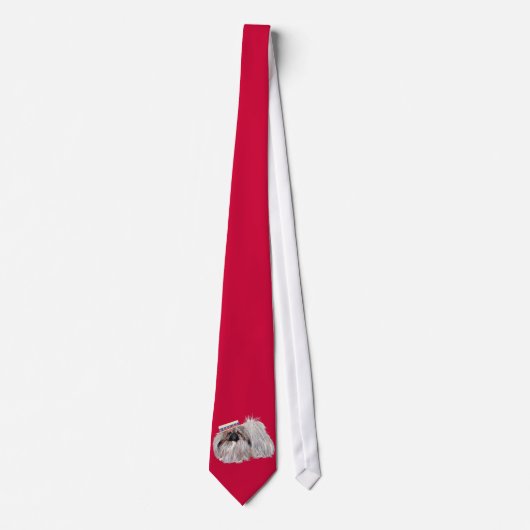 Patriottische Pekingees Halseband Stropdas (Voorkant)
