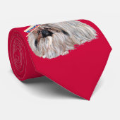 Patriottische Pekingees Halseband Stropdas (Opgerold)