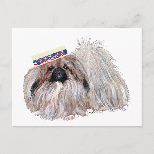 Patriottische Pekingese Kaart (Voorkant)