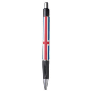 Patriottische Pen met de vlag van IJsland