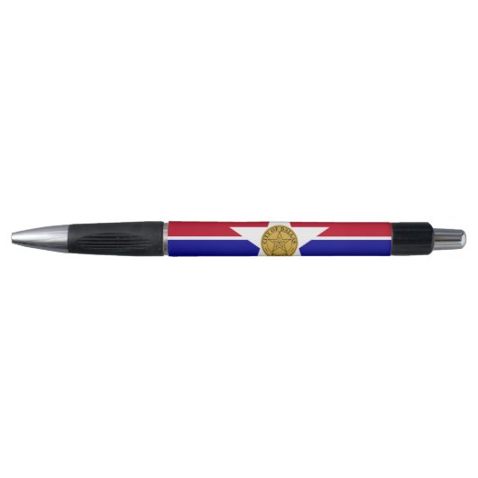 Patriottische Pen met vlag van Dallas, Verenigde S (Voorkant)