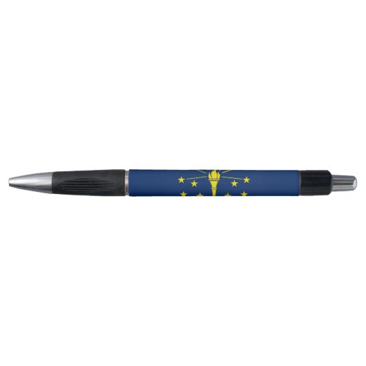 Patriottische Pen met vlag van de staat Indiana, V (Voorkant)