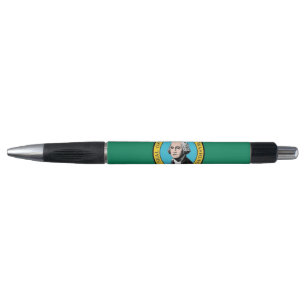 Patriottische Pen met vlag van de staat Washington