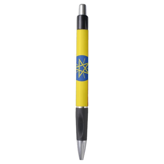 Patriottische Pen met vlag van Ethiopië (Voorkant Verticaal)