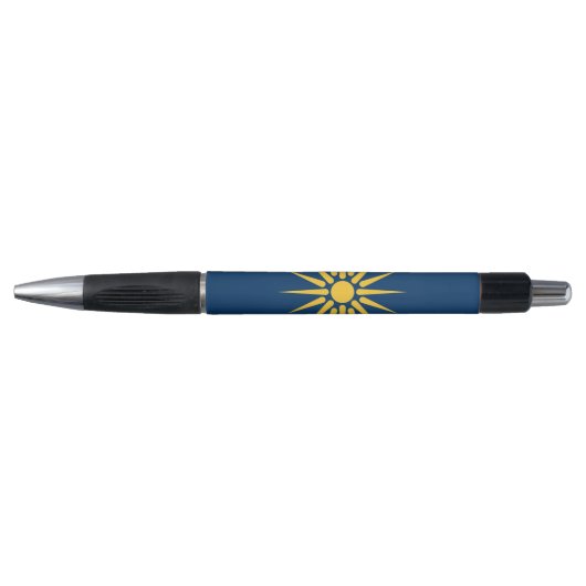 Patriottische Pen met vlag van Macedonië, Griekenl (Voorkant)