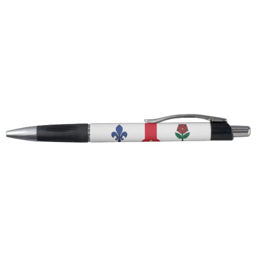 Patriottische pen met vlag van Montreal, Canada (Bovenkant)