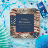 patriottische pensioenpartij papieren bordje (Feest)