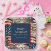 patriottische pensioenpartij papieren bordje (Feest)