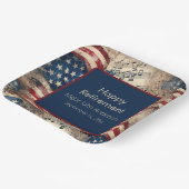 patriottische pensioenpartij papieren bordje (Gebogen)