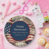 patriottische pensioenpartij papieren bordje (Feest)