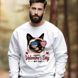 Patriottische perfectie: Valentijn’s Day Cat Trui