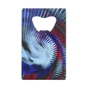 Patriottische Petunia Blow Out-CC Bottle Opener Creditkaart Flessenopener