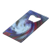 Patriottische Petunia Blow Out-CC Bottle Opener Creditkaart Flessenopener (Achterkant Gekanteld)