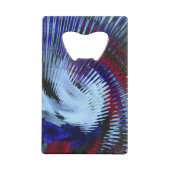 Patriottische Petunia Blow Out-CC Bottle Opener Creditkaart Flessenopener (Achterkant)